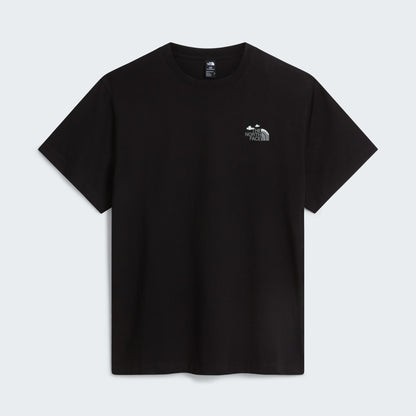 The North Face T-shirt Natural High Society Noir, de face à plat, chez For The Week Ajaccio