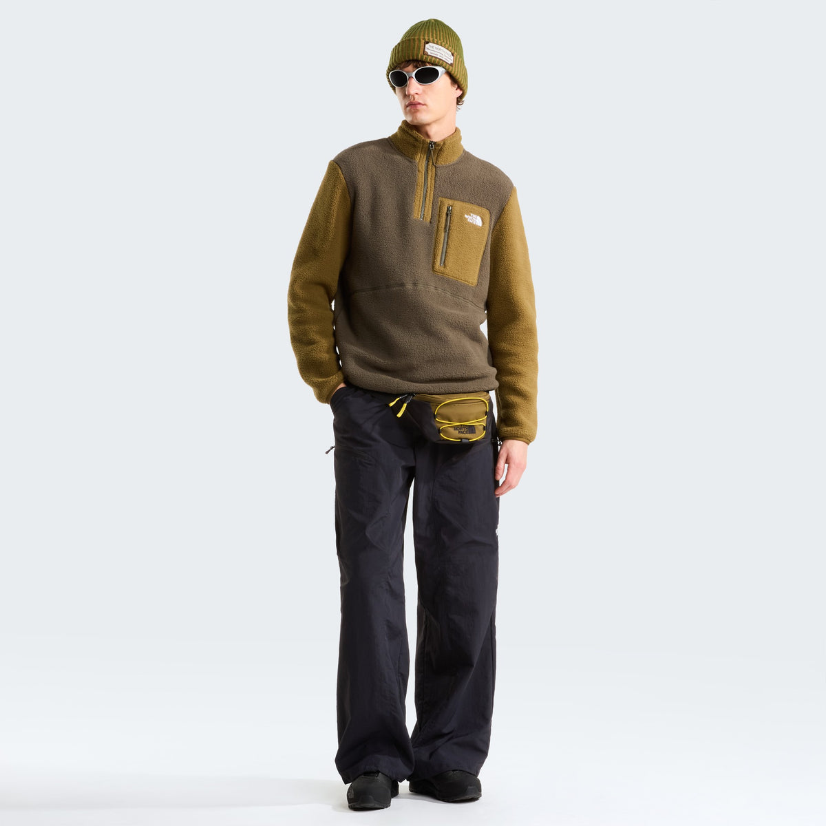 The North Face Polaire Yumiori col zippé Kaki, look complet, chez For The Week Ajaccio
