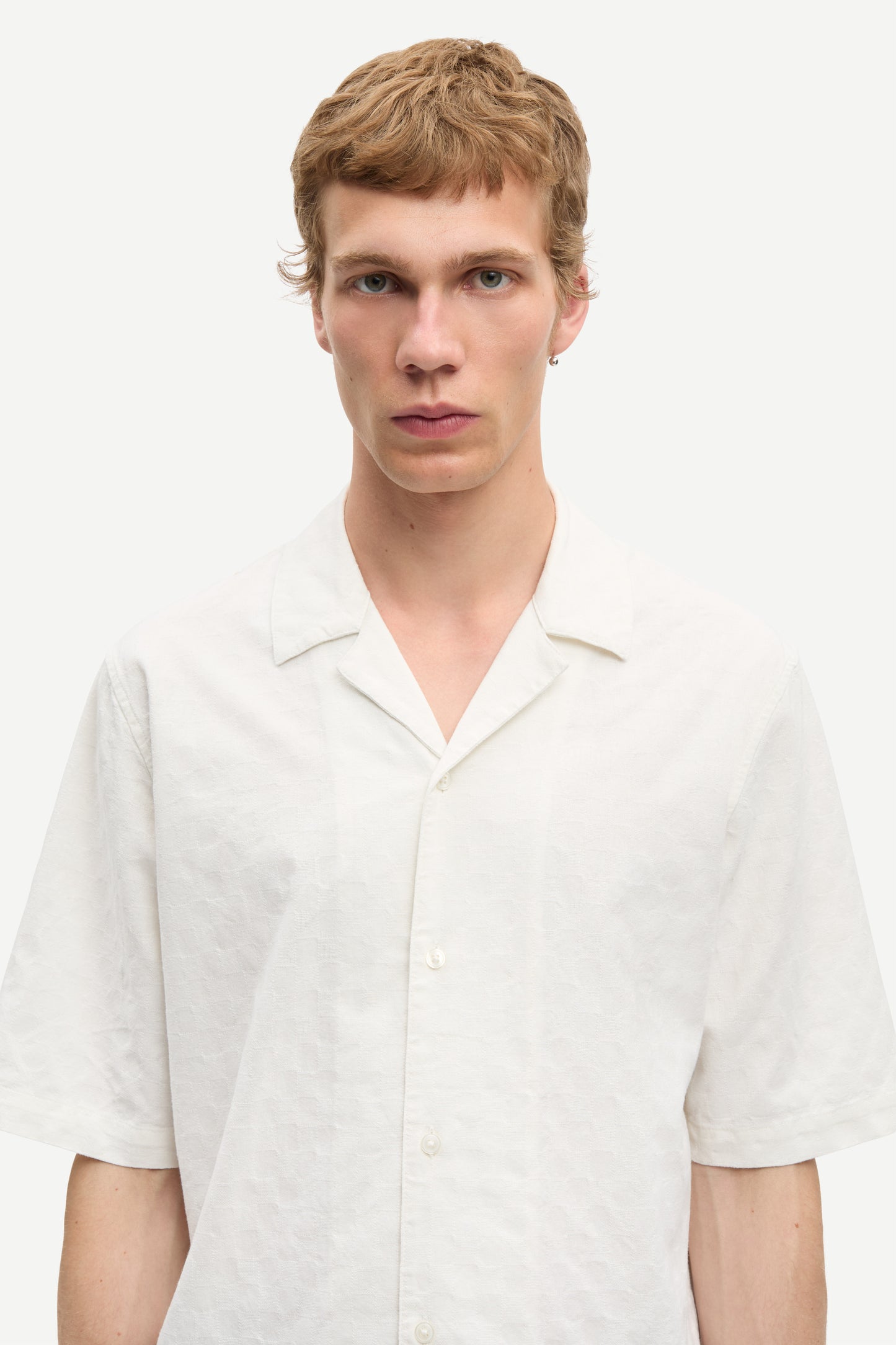 Samsoe Samsoe Saoscar White détails col et poches