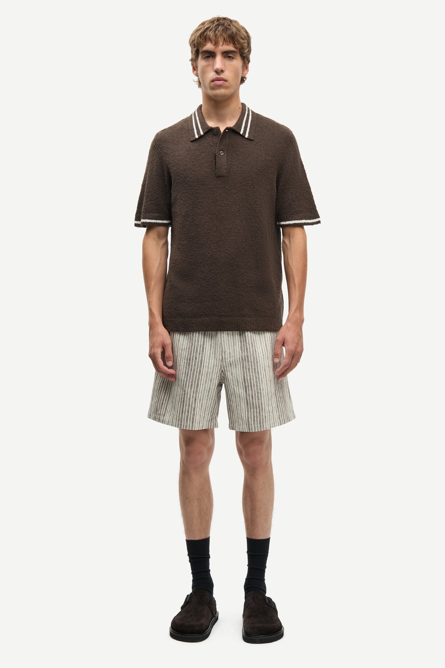 Samsoe Samsoe Sajabary Fly Short Brown ST vue de face porté