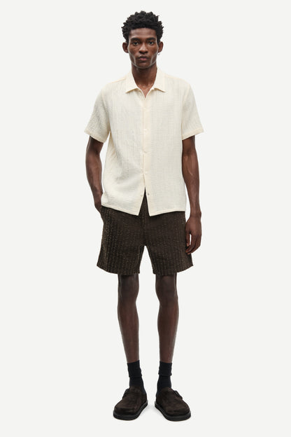 Samsoe Samsoe Saavan JX Shirt Clear Cream vue de face porté