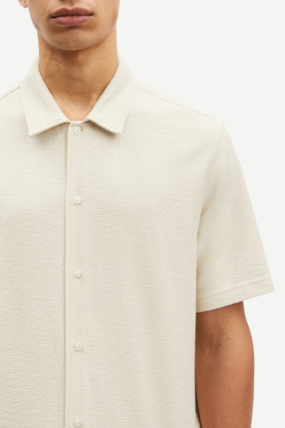 Samsoe Samsoe Kvitsbro Shirt Oatmeal vue de face détails