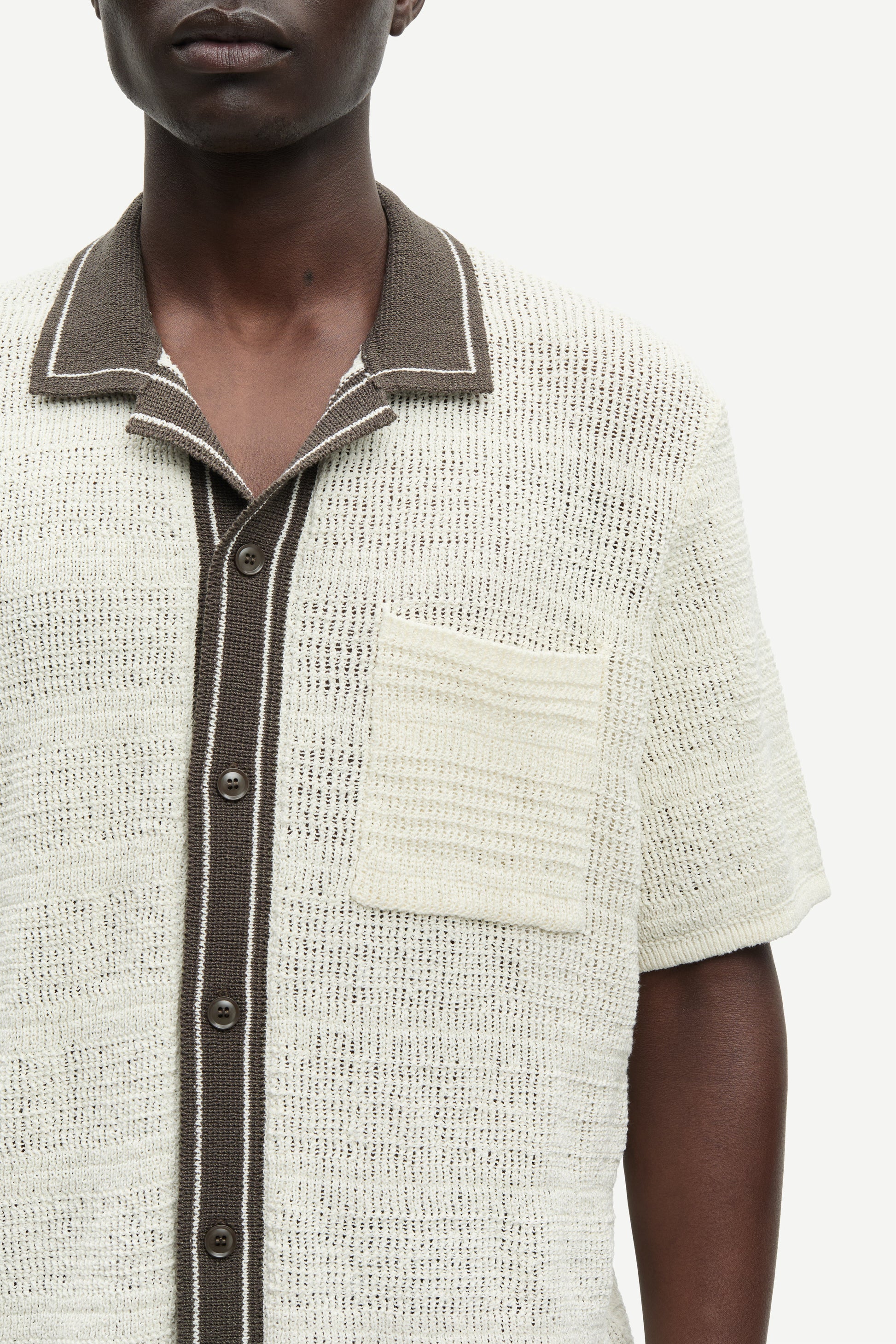 Samsoe Samsoe Sapercy Shirt Clear Cream vue de dos portée