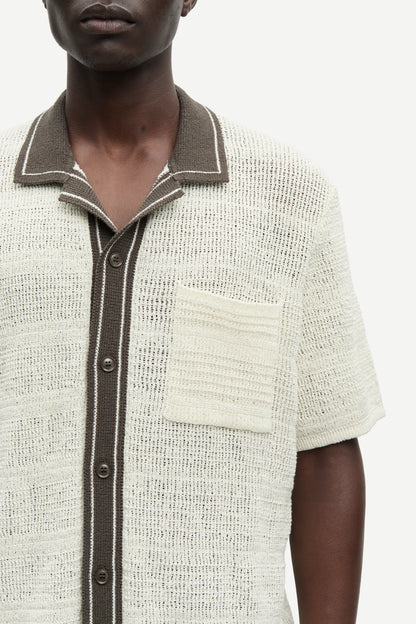 Samsoe Samsoe Sapercy Shirt Clear Cream vue de dos portée