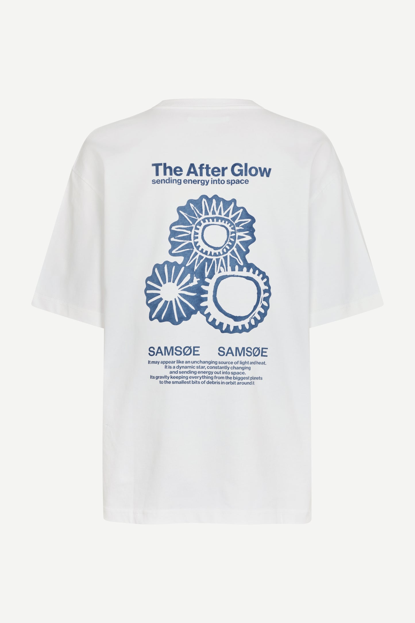Samsoe Samsoe Sauni Tshirt Blue Solar Drift vue de dos porté