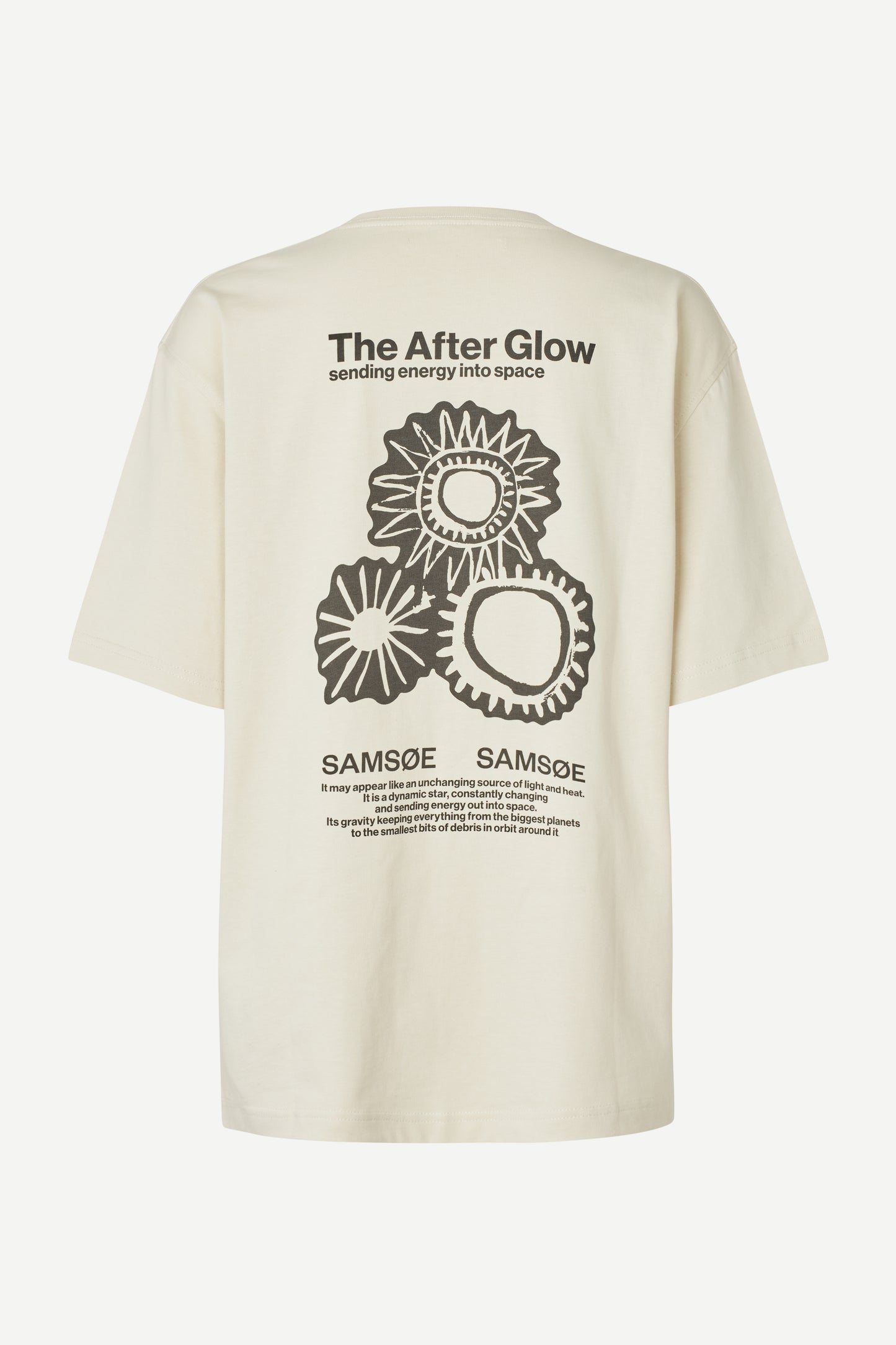 Samsoe Samsoe Sauni Tshirt Black Solar Drift vue de dos