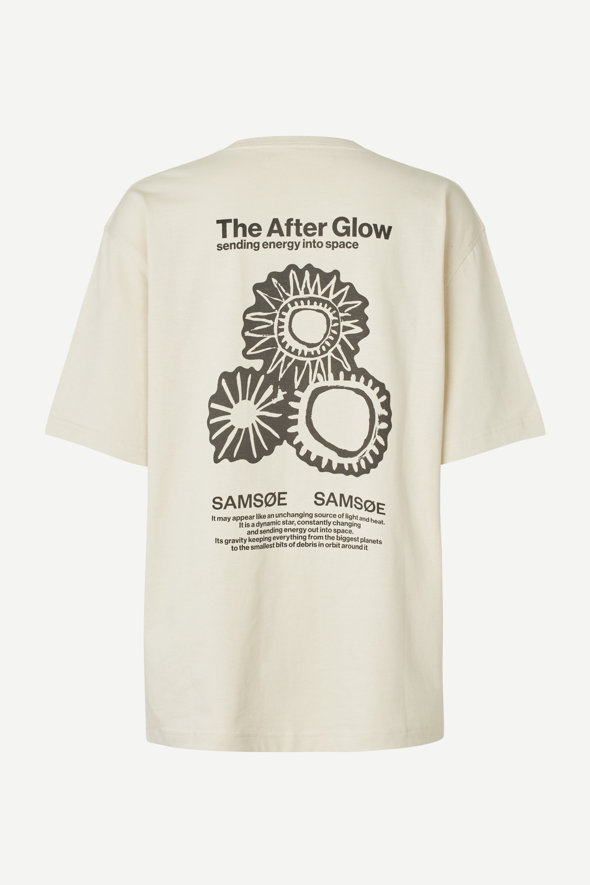Samsoe Samsoe Sauni Tshirt Black Solar Drift vue de dos