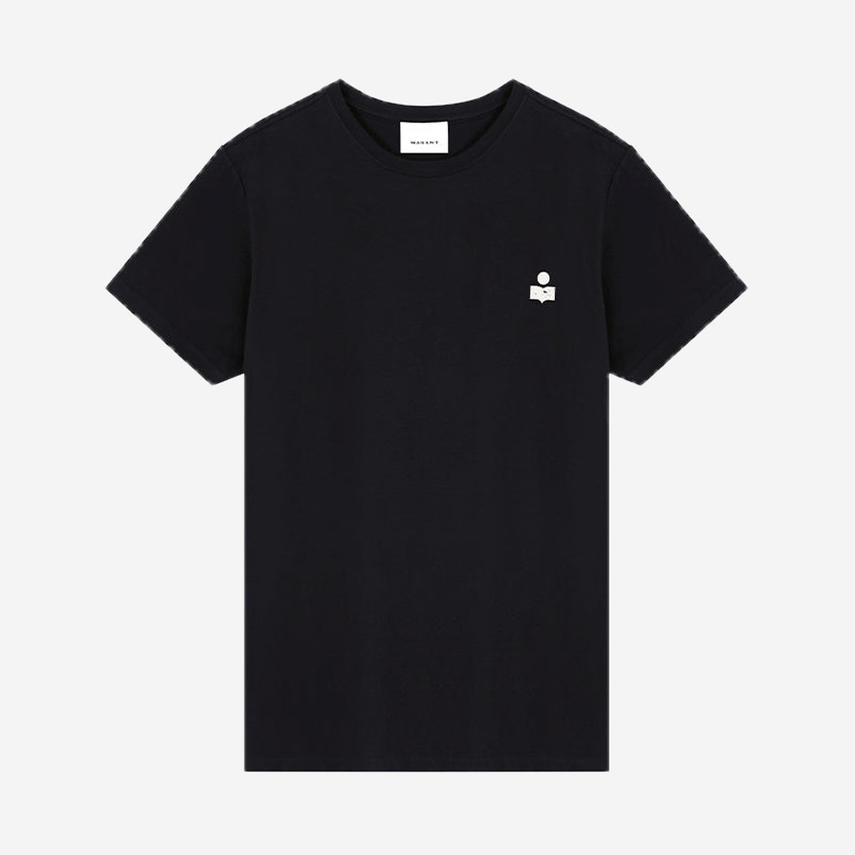 Isabel Marant Tshirt Zafferh Noir, à plat, logo Marant écru sur la poitrine